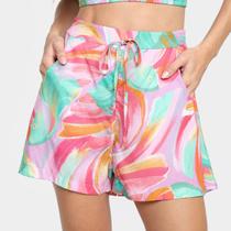 Short Mercatto Cintura Alta Estampado Feminino Short Mercatto Cintura Alta Estampado Feminino