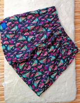 Short microfibra com elastano estampado biogás