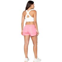 Short Microfibra Feminino 100 Poliéster Rosa GG - basic+