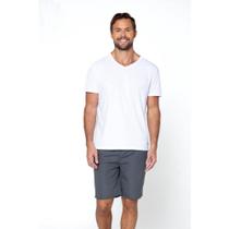 Short microfibra masculino basic + cinza chumbo G - 100 poliéster - sem forro - tecido parcial - ba