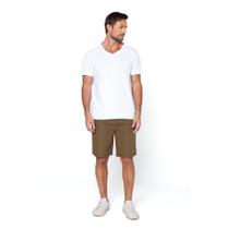 Short microfibra masculino basic + verde militar M - 100 poliéster - sem forro - tecido parcial - B