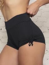 Short Moda Praia Com Cordão Ajuste Lateral Tecido Anarruga Short Moda Praia Com Cordão Ajuste Lateral Tecido Anarruga