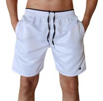 Short Moda Praia Relaxado Tactel Liso Siri Masculino