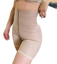 Short Modelador 4 Barbatanas Tecido Duplo Frontal Com Zíper M32 Short Modelador 4 Barbatanas Tecido Duplo Frontal Com Zíper M32