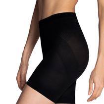 Short Modelador Feminino Cintura Alta Sem Costura Confortável P/ Reduz Barriga Modela Coxas Tecido Roupa Fitness