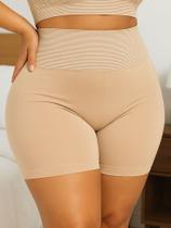 Short Modelador Plus Size Anágua Cinta de Compressão Cós Alto- c8 ANDREIA