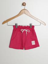 Short Moletinho Com Recorte infantil Para Menina - PINK Short Moletinho Com Recorte infantil Para Menina - PINK
