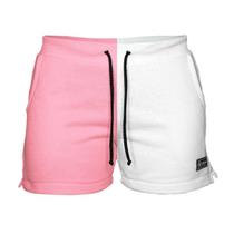 Short Moletom Feminino Com 2 Bolsos Fenda Lateral Básico Casual Treino