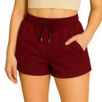 Short Moletom Feminino Confortavél Dia a Dia Lançamento