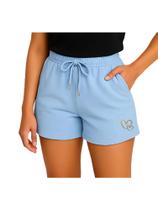 Short Moletom Feminino Corações