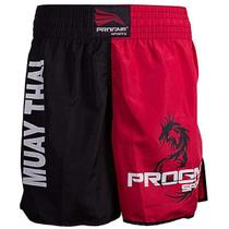 Short Muay Thai Bermuda Calção Luta Masculino Progne