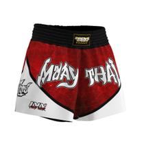 Short Muay Thai Bermuda Calção Tailandês Red Mist Resistente
