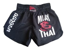Short Muay Thai Feminino Preto Progne Sports