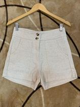 Short off white linho Short off white linho