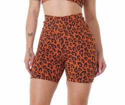 Short Onça Fitness Feminino Academia