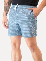 Short Original Penguin Masculino D'Água Ethnic Print Azul