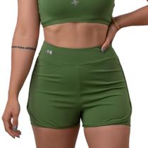 Short Para Academia Duplo Corrida Cores Basicas Fitness