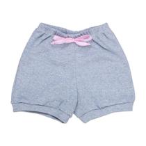 Short para Bebê Menina de Algodão Verão em Mescla Short para Bebê Menina de Algodão Verão em Mescla
