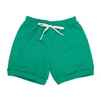 Short para Bebês Verde Algodão de 0 a 12 Meses