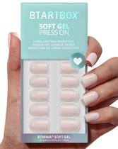 Short pastel quadrado Press On Nails Battbox para mulheres Short pastel quadrado Press On Nails Battbox para mulheres