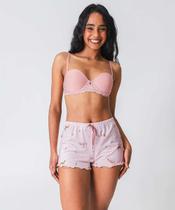 Short Pijama Feminino Avulso Cachorros Marisa Rosa-29015