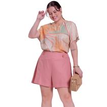 Short Plus Size Alfaiataria 26136