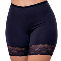 Short Plus Size Anagua Segunda Pele Feminino Com Renda Não Marca Bermuda Usar De Baixo Saia Vestido