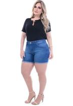 short Plus Size barra virada ta