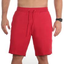 Short Plus Size Bermuda G1 ao G5 Masculina Moletinho Bolsos Cordao Ajustavel Cintura Treino Passeio