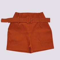 Short Plus Size Feminino Liso Cintura Alta Bolso Lateral 0180 Short Plus Size Feminino Liso Cintura Alta Bolso Lateral 0180