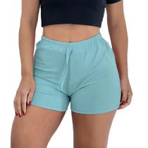 Short PMC Canelado Feminino