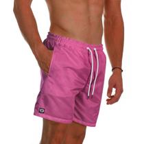 Short Praia Bermuda Mauricinho Rosa Neon