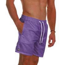 Short Praia Bermuda Mauricinho Roxo Neon