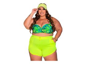 Short Praia + Biquini Plus Size- Praticidade Short Praia + Biquini Plus Size- Praticidade
