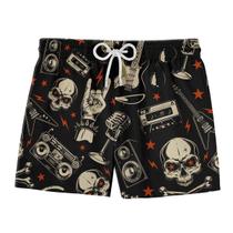 Short Praia Masculino Dog Monster - Skull