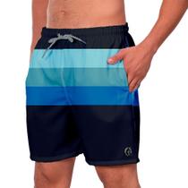 Short Praia Masculino W2 Azul Estampado Academia Caminhada Corrida Qualidade