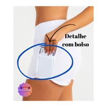 Short Praia, Piscina Com Detalhe Bolso