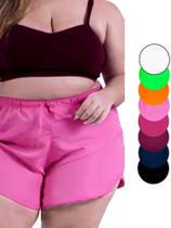 Short Praia Plus Size Feminino Tactel Piscina Bermuda Shortinho