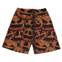 Short Praia Shorts Banho Bermuda Verão Abóbora Terror Laranja 118 Short Praia Shorts Banho Bermuda Verão Abóbora Terror Laranja 118
