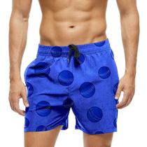 Short Praia Shorts Banho Bermuda Verão Bola Cartoon Azul Blue 1266 Short Praia Shorts Banho Bermuda Verão Bola Cartoon Azul Blue 1266