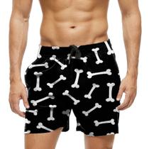 Short Praia Shorts Banho Bermuda Verão Bones Ossos Cartoon 506 Short Praia Shorts Banho Bermuda Verão Bones Ossos Cartoon 506