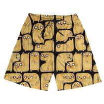 Short Praia Shorts Banho Bermuda Verão Cachorro Amarelo Cartoon 152