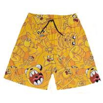 Short Praia Shorts Banho Bermuda Verão Cachorro Cartoon Amarelo Arte 153 Short Praia Shorts Banho Bermuda Verão Cachorro Cartoon Amarelo Arte 153