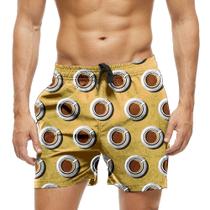 Short Praia Shorts Banho Bermuda Verão Café Coffe 1652 Short Praia Shorts Banho Bermuda Verão Café Coffe 1652