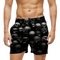 Short Praia Shorts Banho Bermuda Verão Caveiras Dark Terror 793 Short Praia Shorts Banho Bermuda Verão Caveiras Dark Terror 793