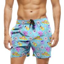 Short Praia Shorts Banho Bermuda Verão Chapéu Protetor Solar Protetor 977 Short Praia Shorts Banho Bermuda Verão Chapéu Protetor Solar Protetor 977