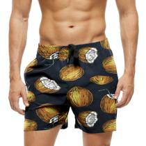 Short Praia Shorts Banho Bermuda Verão Coco Suco Lazer Férias 172