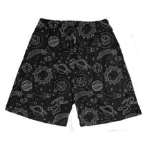 Short Praia Shorts Banho Bermuda Verão Desenhos Galáxia Sol Planetas Astronauta 307 Short Praia Shorts Banho Bermuda Verão Desenhos Galáxia Sol Planetas Astronauta 307