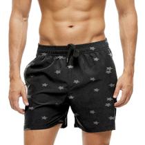 Short Praia Shorts Banho Bermuda Verão Estrelas Cartoon Stars 384