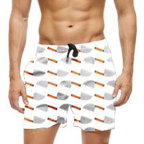 Short Praia Shorts Banho Bermuda Verão Faca Cartoon Corte 1364